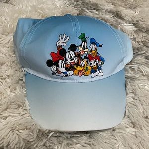 Blue/White Mickey and Friends Adjustable Hat